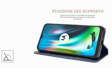 Carica l'immagine nel visualizzatore di Gallery, LEYAN Cover per Motorola Moto E7 Plus, Custodia Folio in Pelle Flip Wallet Libro Case con Portafoglio, Premium PU/TPU Ma