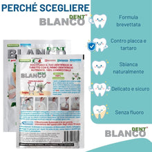 Carica l'immagine nel visualizzatore di Gallery, Blancodent 2 Buste + 2 Vasetti, Dentifricio in Polvere Senza Fluoro, Naturale, Sbiancante, Alcalinizzante per Denti Bian