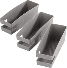 Carica l'immagine nel visualizzatore di Gallery, Wenko 420613900 Calzature supporto per ballerine, Polipropilene, Grigio, 9 x 9,5 x 26.5 cm, 3 unità