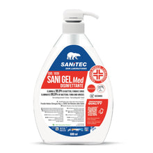 Carica l'immagine nel visualizzatore di Gallery, Sanitec, Sani Gel Med, Disinfettante Mani a Base di Alcol senza Risciacquo, Disinfettante Idroalcolico che Elimina il 99