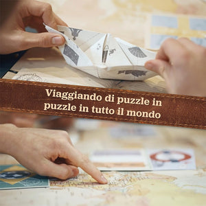 Hidden Games - Calendario dell'Avvento con puzzle -Il Giro del Mondo del Professor Leonardo - Un gioco di enigmi in 24 buste misteriose