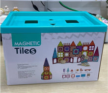 Carica l'immagine nel visualizzatore di Gallery, Gavgroom Costruzioni Magnetiche 80 Pezzi Colorati Costruzioni per Bambini 3 Anni Magneti Bambini con 1 Auto Tessere Magnetiche per Bambini da 3 4 5 6 7 8