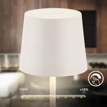 Carica l'immagine nel visualizzatore di Gallery, BRILONER - Lampada da tavolo LED senza fili IP44 con touch, dimmerabile, batteria e sorgente luminosa sostituibili, da c