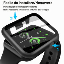 Carica l'immagine nel visualizzatore di Gallery, OFFCUP 2 Pezzi Nero Cover per Apple Watch Series 3 / Series 2, 42mm con Vetro Temperato, Copertura Completa Custodia Rig