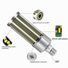 Carica l'immagine nel visualizzatore di Gallery, Lampadina per mais a LED 50W,Ultraluminosa E27/E39/E40,Bianco Caldo