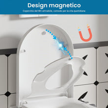Carica l'immagine nel visualizzatore di Gallery, Sedile WC Forma D con Riduttore Bambini e Chiusura Rallentata