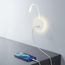 Carica l'immagine nel visualizzatore di Gallery, LED Lampada da parete Comodino Lampada da parete da lettura 12W LED Lampade da parete Faretto regolabile 3W + 9W 3000K L