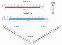 Carica l'immagine nel visualizzatore di Gallery, Electraline 87103 Pettine di Connessione 13 Moduli, 225mm, ideale per semplificatre e rendere più sicuro il cablaggio de