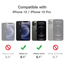 Carica l'immagine nel visualizzatore di Gallery, JETech Cover Magnetica Opaca per iPhone 12/12 Pro, Nero