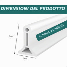 Carica l'immagine nel visualizzatore di Gallery, 200×3×2 cm Barriera Doccia Ferma Acqua,Bordo per Piatto Doccia in Silicone,Striscia Separatrice Asciutta,Pieghevole a Pi