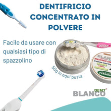 Carica l'immagine nel visualizzatore di Gallery, Blancodent 2 Buste + 2 Vasetti, Dentifricio in Polvere Senza Fluoro, Naturale, Sbiancante, Alcalinizzante per Denti Bian