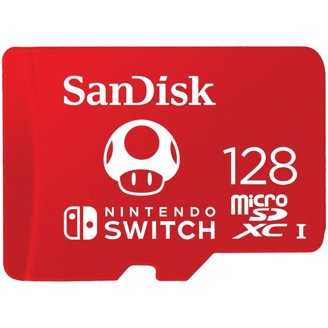 SanDisk 128 Go microSDXC Scheda per Nintendo Switch, Scheda di memoria con Licenza Nintendo, fino a 100 MB/s UHS-I Class 10 U3