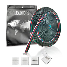 Carica l'immagine nel visualizzatore di Gallery, 10M RGBW 5pin Cavo Elettrico di Prolunga Calibro 22 5 Core con Connettori per Striscia a LED RGBW, Luci a Nastro, Lampad
