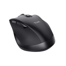 Carica l&#39;immagine nel visualizzatore di Gallery, Trust Fyda Mouse Wireless Ricaricabile, Design Sostenibile, 800-2400 DPI, 6 Pulsanti, 2,4 GHz, Ricevitore USB, Mouse Ergonomico senza Filo per Laptop, PC, Computer, Macbook, Ufficio - Nero