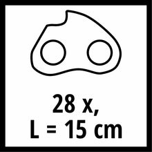 Carica l'immagine nel visualizzatore di Gallery, Catena di ricambio originale Einhell 15 cm (accessori per motosega, adatta per GE-PS 18/15 Li BL, lunghezza catena 15 cm