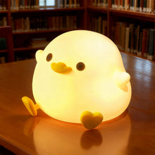 Carica l'immagine nel visualizzatore di Gallery, Luce Notturna Bambini, Simpatica Lampada da Comodino per Animali, Luce Notturna a Forma LED Ricaricabile di Anatra, luci