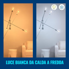 Carica l'immagine nel visualizzatore di Gallery, WiZ Lampadina Edison Smart LED WiFi, Luce Bianca da Calda a Fredda, Filamento, E27, equivalente a 60W, Tecnologia SpaceS