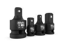 Carica l'immagine nel visualizzatore di Gallery, LEXIVON Adattatori per bussola ad impatto, Kit riduttori per bussola 1/4" - 3/8" - 1/2", per avvitatore Makita, Milwauke