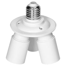 Carica l'immagine nel visualizzatore di Gallery, Adattatore soffittario E27 - Lampadina compatibile 3xE27