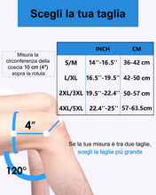 Carica l'immagine nel visualizzatore di Gallery, ABYON Ginocchiera Ortopedica, Regolabile Tutore Ginocchio con Stabilizzatori Laterali Rotulea Supporto Sportiva per Uomo