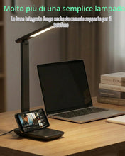 Carica l'immagine nel visualizzatore di Gallery, Carehabi Lampada da scrivania a LED, lampada da tavolo dimmerabile, lampada scrivania a LED ricaricabile con 5 colori e 