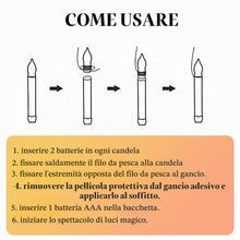 Carica l'immagine nel visualizzatore di Gallery, Candele galleggianti 12 Pezzi, Candela sospesa LED, Candele a Sospensione telecomandate, Candele Decorative di Halloween