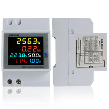 Carica l'immagine nel visualizzatore di Gallery, Contatore di Energia Monofase,6 in 1 Multifunzione Misuratore Contatore di AC40-300V 100A Voltmetro Amperometro Contator
