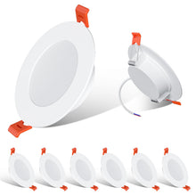 Carica l'immagine nel visualizzatore di Gallery, 7W Faretti LED da Incasso per Cartongesso, Bianco Caldo 2700K, Set di 6