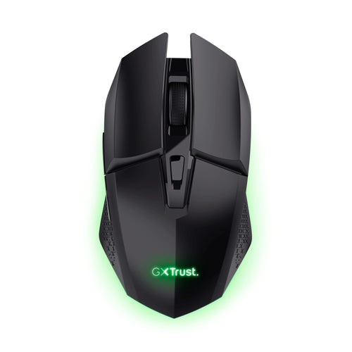 Trust Gaming GXT 110 Felox Mouse Gaming Wireless Ricaricabile, 80 Ore di Autonomia, 800-4800 DPI, Illuminazione LED, 6 Pulsanti, Mouse Senza Fili RGB per Computer, Laptop, Windows - Nero