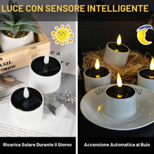 Carica l'immagine nel visualizzatore di Gallery, Confezione da 6 Lumini a Batteria, Candele Led Set, 4 Pezzi Candele Led Senza Fiamma, Candele Senza Fiamma per Feste, Ma