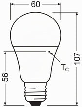 Carica l'immagine nel visualizzatore di Gallery, OSRAM Lampada LED Value Classic A40 forma lampadina 4,9W opaca E27