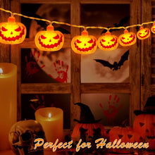 Carica l'immagine nel visualizzatore di Gallery, Zucca di Luci Stringa Halloween, Halloween Luci Stringa, 3Meters 20 LED Lanterna Zucca Stringa, per Interni ed Esterni, 