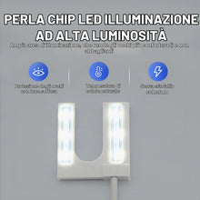 Carica l'immagine nel visualizzatore di Gallery, Lampada per macchina da cucire, lampada flessibile a collo di cigno a LED con base magnetica per macchina da cucire 110-