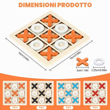 Carica l'immagine nel visualizzatore di Gallery, Ainiv Confezione da 24 Giochi in Legno del Tic-Tac-Toe
