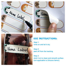 Carica l'immagine nel visualizzatore di Gallery, Etichette Adesive Personalizzate Aasilo, Adesivo con Nome Impermeabile Vuoto, Etichette Adesive per La Scuola Targhette con Nome Colorate per Bambini per Biberon (235 pezzi)