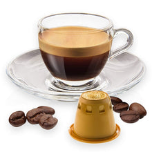 Carica l'immagine nel visualizzatore di Gallery, Note D'Espresso Caffè Qualità Oro, Capsule Compatibili con Sistema NESPRESSO, 100 Caps