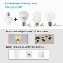 Carica l'immagine nel visualizzatore di Gallery, QIACHIP Portalampada E27 con Telecomando, Adattatore Lampadina Senza Fili