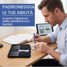 Carica l'immagine nel visualizzatore di Gallery, GXGM 17 Pezzi grimaldello Set, Grimaldelli Professionali, Chiave Universale per Lucchetti e Kit Apertura Completo, Lockp
