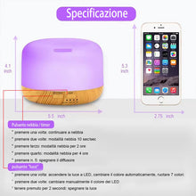 Carica l'immagine nel visualizzatore di Gallery, KUNYOS Diffusore di oli essenziali Umidificatore 2‑in‑1 Ultrasonico, Senza BPA, Telecomando, Funzione Timer, Spegnimento