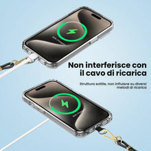 Carica l'immagine nel visualizzatore di Gallery, Cordino per Cellulare e 2 Pezzi Universali Patch, Nero