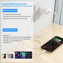 Carica l'immagine nel visualizzatore di Gallery, Cavo USB Type-C,Per Originale Cavetto USB C Cellulare Ricarica Rapida 2Pezzi 1M+2M,Per iPhone 17/Air/Pro/Pro Max/16/15/Pro/Plus/Pro Max,Per Samsung Galaxy S24/S23+/Ultra/S22/A53/A54/iPad Pro/Air/cavi