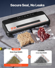 Carica l'immagine nel visualizzatore di Gallery, VEVOR Macchina per Sottovuoto 80 Kpa 120 W Sigillatrice per Sottovuoto per Alimenti, 10 Sacchetti per Sottovuoto, 1 Rotolo Sacchetti, Sistema Automatico di Sigillatura dell'Aria, Taglierina Integrata
