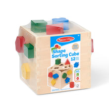 Carica l&#39;immagine nel visualizzatore di Gallery, Melissa &amp; Doug Cubo Incastri con Forme Geometriche, legno, Giochi bambini 2 anni Montessori, Regalo Giocattoli 3 - 4 anni
