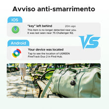 Carica l'immagine nel visualizzatore di Gallery, UGREEN FineTrack DUO 2 Supporto iOS Find My o Android Find Hub