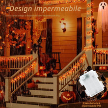 Carica l'immagine nel visualizzatore di Gallery, Zucca di Luci Stringa Halloween, Halloween Luci Stringa, 3Meters 20 LED Lanterna Zucca Stringa, per Interni ed Esterni, 