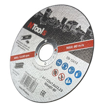 Carica l'immagine nel visualizzatore di Gallery, SDC – Dischi da taglio 125 x 1,6 x 22,23 mm, 25 pezzi | Dischi da taglio 125 per ferro, sottili e resistenti, ideali per