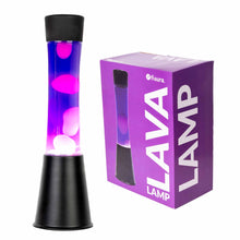 Carica l'immagine nel visualizzatore di Gallery, Fisura - Lampada lava viola. Base nera, liquido viola e lava bianca. Lampada di lava a effetto rilassante. Con lampadina