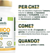 Carica l'immagine nel visualizzatore di Gallery, Iperico BIO | Erba di San Giovanni | Concentrato di Ipericina | Buon Umore, Rilassamento, Sonno | 90 capsule vegane da 350 mg | Qualità Superiore