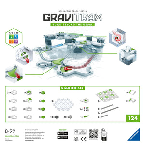 Ravensburger - GraviTrax Starter Kit, Pista di Biglie, Gioco Interattivo ed Educativo STEM, per Bambini 8+ Anni e Adulti, Compatibile con tutti i GraviTrax, 124 Pezzi
