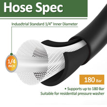 Carica l'immagine nel visualizzatore di Gallery, Tubo di ricambio per idropulitrice 10 m, compatibile con per Bosch, alcuni di per Black &amp; Decker per Annovi Reverberi AR